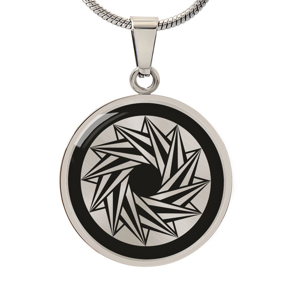 Crop Circle Pendant and Luxury Necklace - Andechs