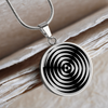 Winterbourne Bassett 2k Crop Circle Pendant and Luxury Necklace - - Shapes of Wisdom