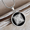 Windmill Hill 6 2k Crop Circle Pendant and Luxury Necklace - - Shapes of Wisdom