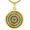 Crop Circle Pendant and Luxury Necklace - Rudstone