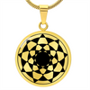 Crop Circle Pendant and Luxury Necklace - Cheesefoot Head 4