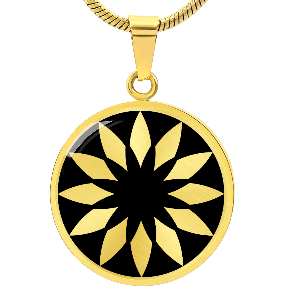 Crop Circle Pendant and Luxury Necklace - Berlin