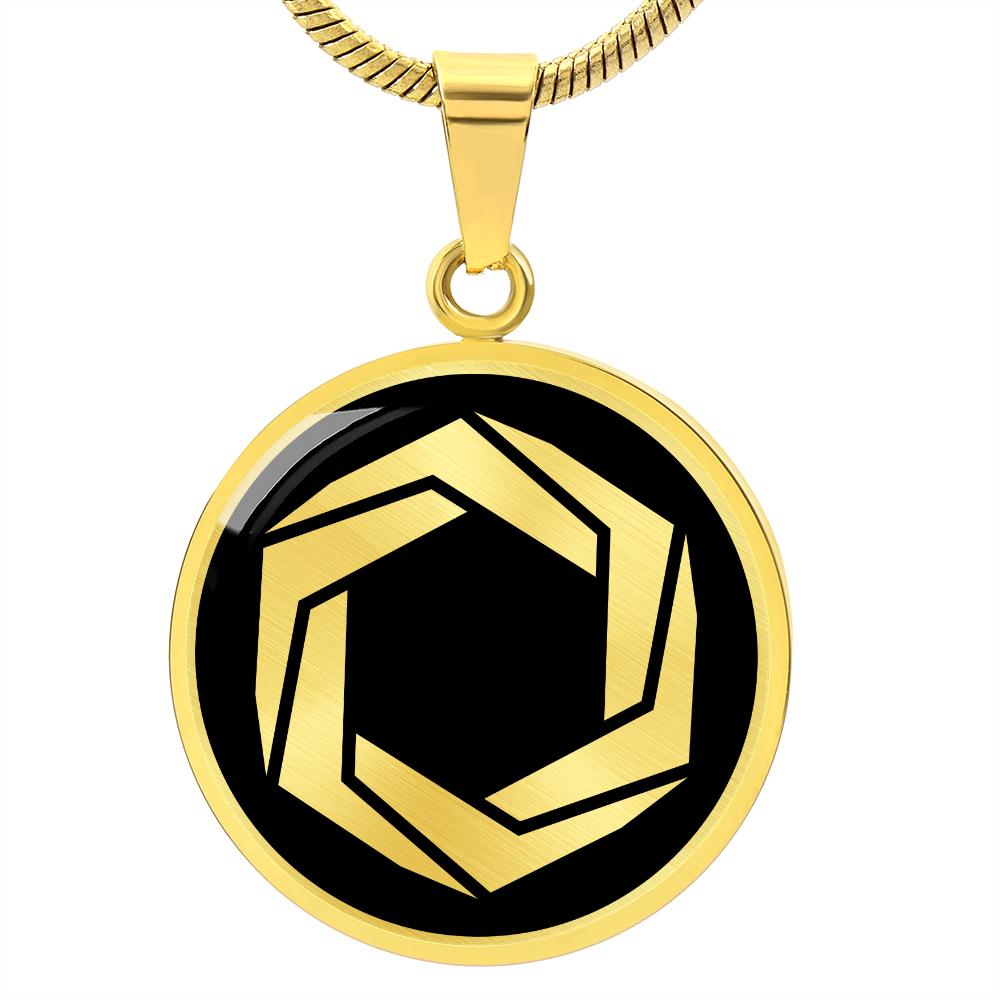 Crop Circle Pendant and Luxury Necklace - Cheesefoot Head 6