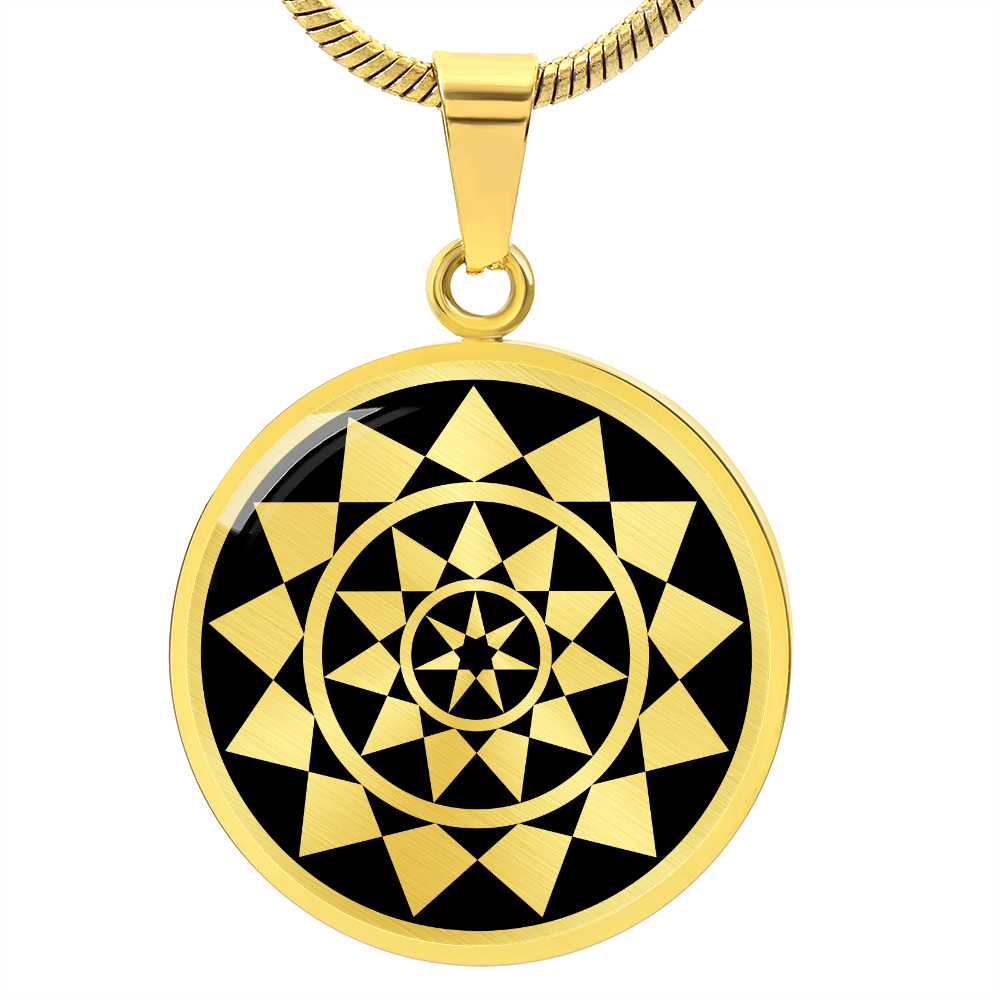 Crop Circle Pendant and Luxury Necklace - Etchilhampton 7