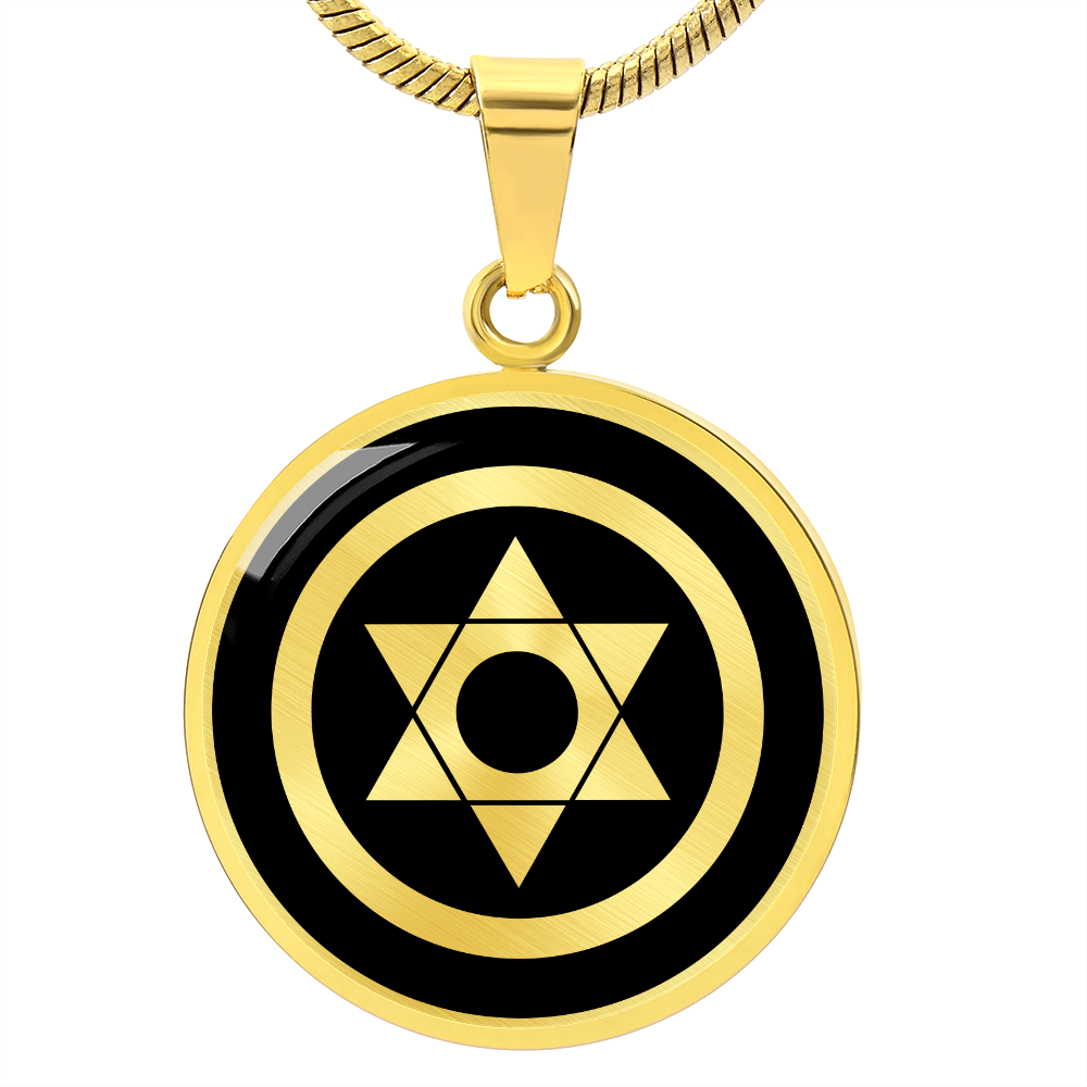 Crop Circle Pendant and Luxury Necklace - Forli