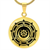 Crop Circle Pendant and Luxury Necklace - Pewsey