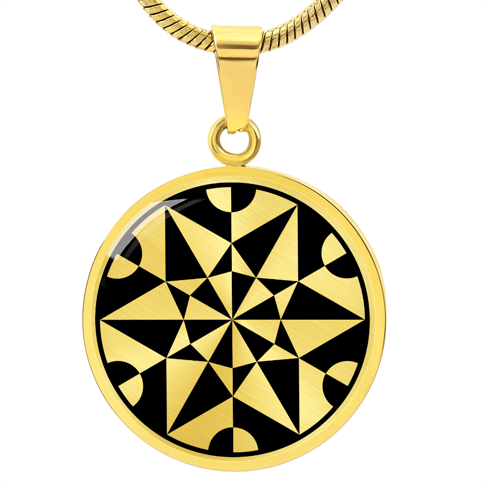 Crop Circle Pendant and Luxury Necklace - Hackpen Hill 16
