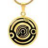 Crop Circle Pendant and Luxury Necklace - King´s Somborne