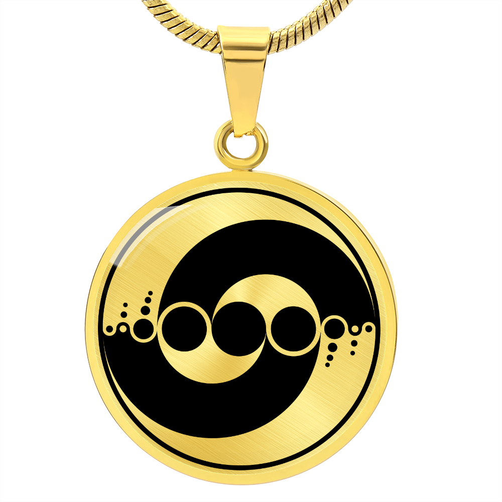 Crop Circle Pendant and Luxury Necklace - Avebury 7
