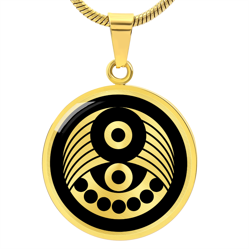 Crop Circle Pendant and Luxury Necklace - Old Sarum