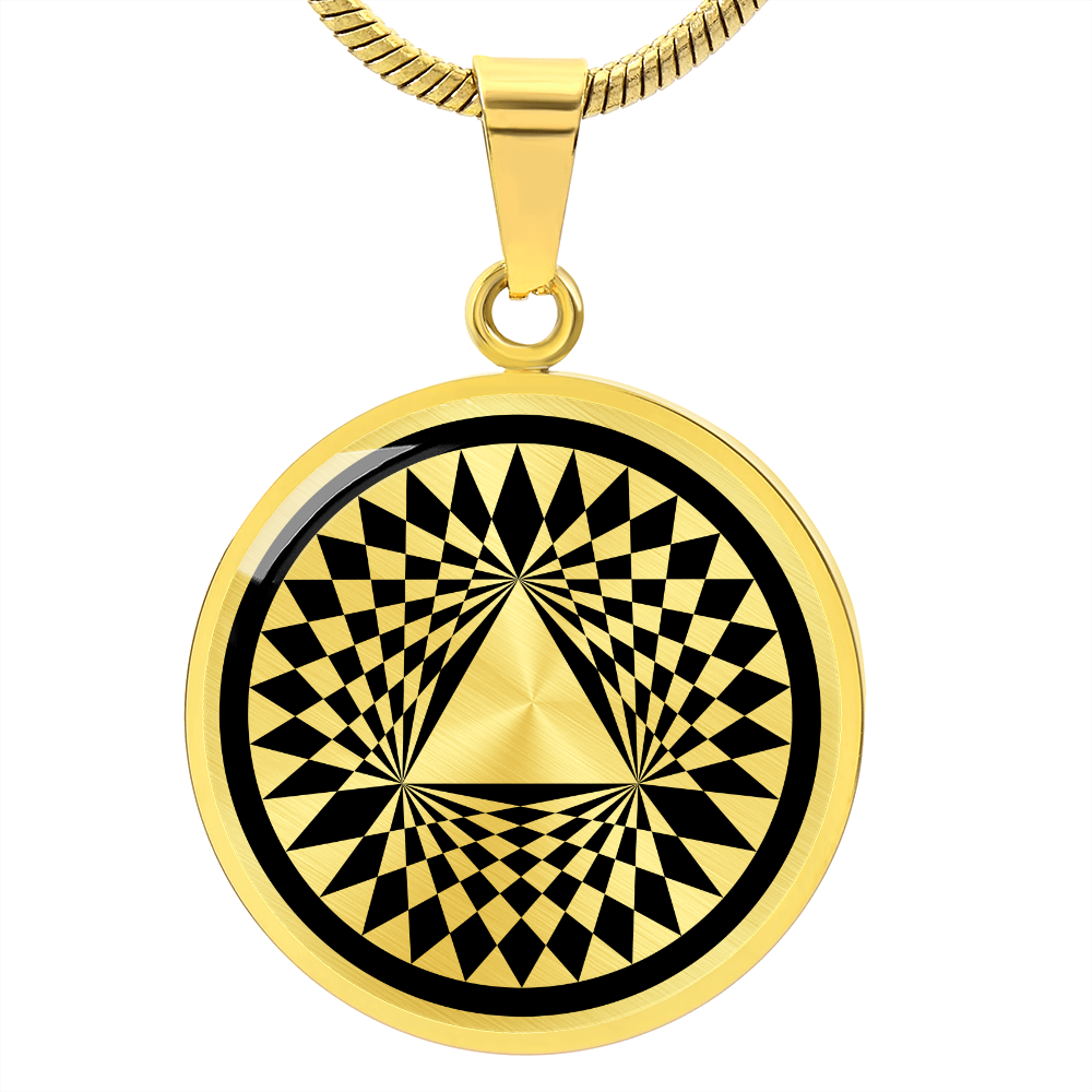 Crop Circle Pendant and Luxury Necklace - Aldbourne