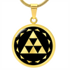 Crop Circle Pendant and Luxury Necklace - Silbury Hill 9