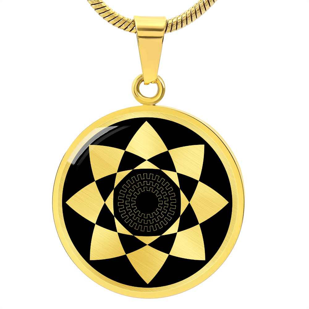 Crop Circle Pendant and Luxury Necklace - Hackpen Hill 3