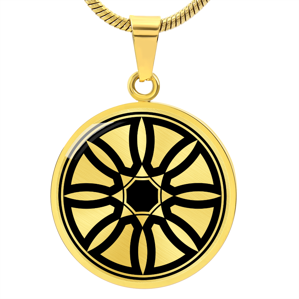 Crop Circle Pendant and Luxury Necklace - Berlepsch-Ellerode