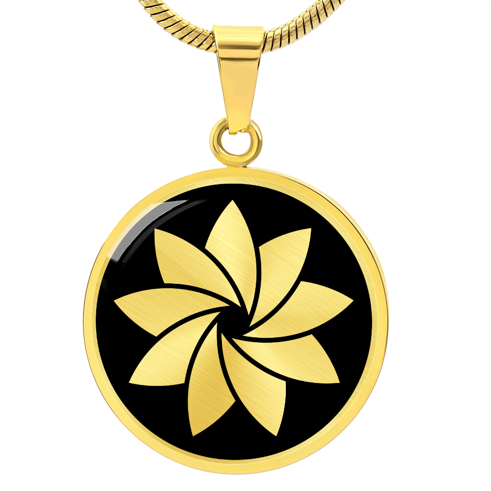 Crop Circle Pendant and Luxury Necklace - Horden