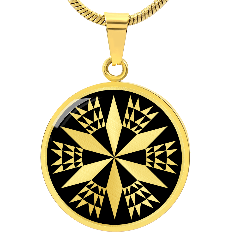 Crop Circle Pendant and Luxury Necklace - Burrow Hill