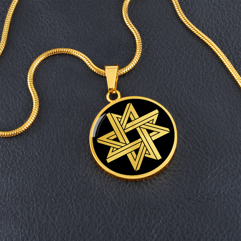 Crop Circle Pendant and Luxury Necklace - Fürstenfeldbruck