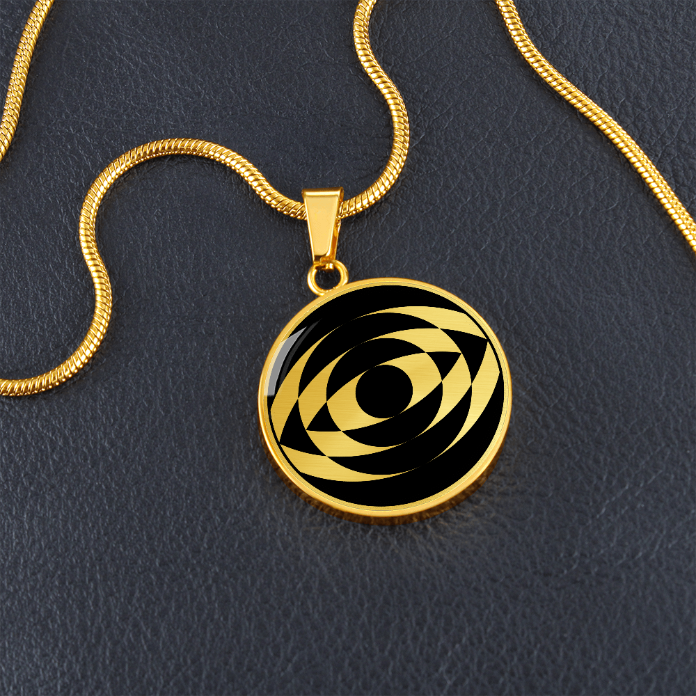 Crop Circle Pendant and Luxury Necklace - Coombe Abbey