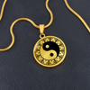 Crop Circle Pendant and Luxury Necklace - Stantonbury Hill - Shapes of Wisdom