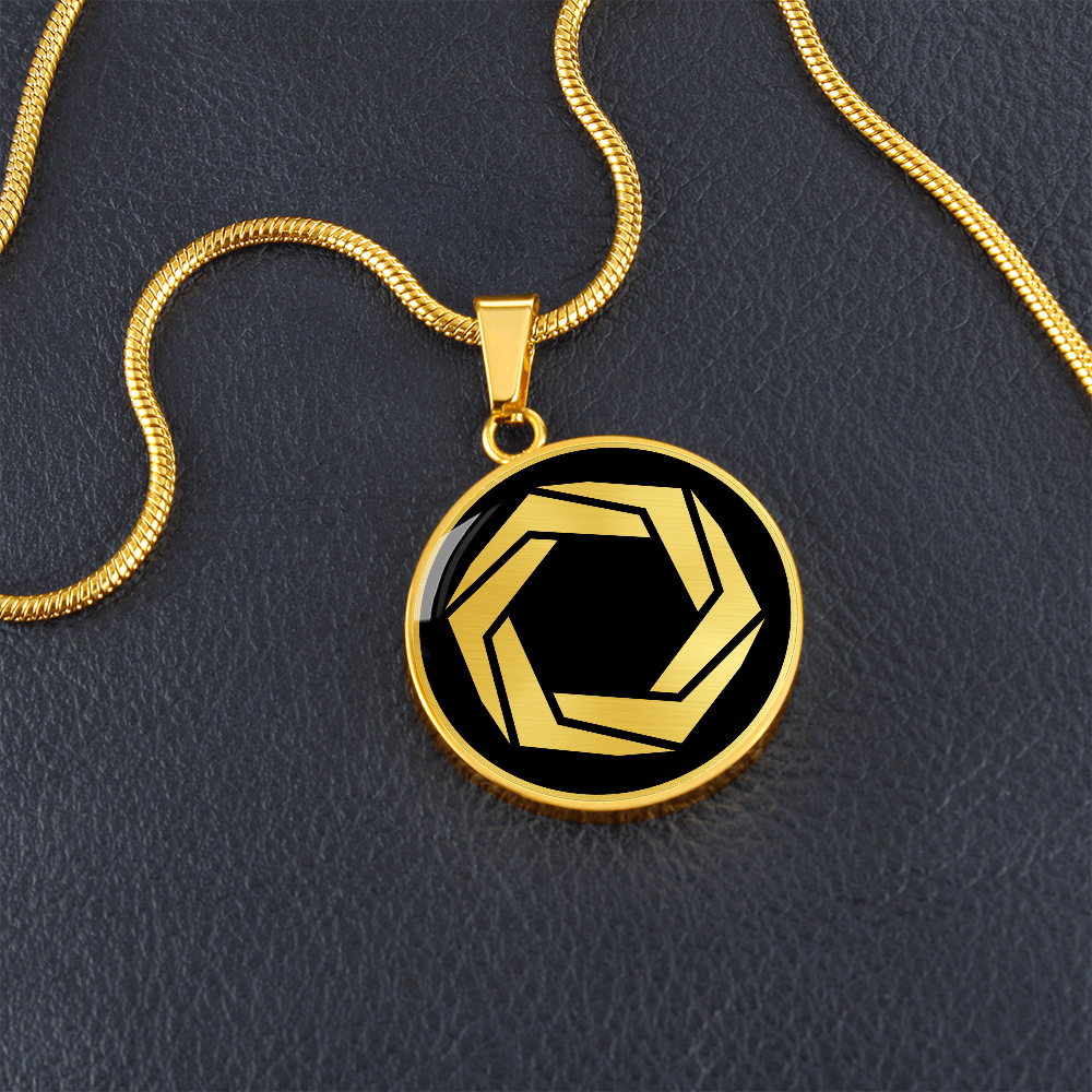 Crop Circle Pendant and Luxury Necklace - Cheesefoot Head 6
