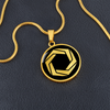 Load image into Gallery viewer, Crop Circle Pendant and Luxury Necklace - Cheesefoot Head 6