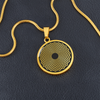 Woodborough Hill 2k Crop Circle Pendant and Luxury Necklace - - Shapes of Wisdom