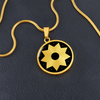Load image into Gallery viewer, Crop Circle Pendant and Luxury Necklace - Stanton St Bernard 2