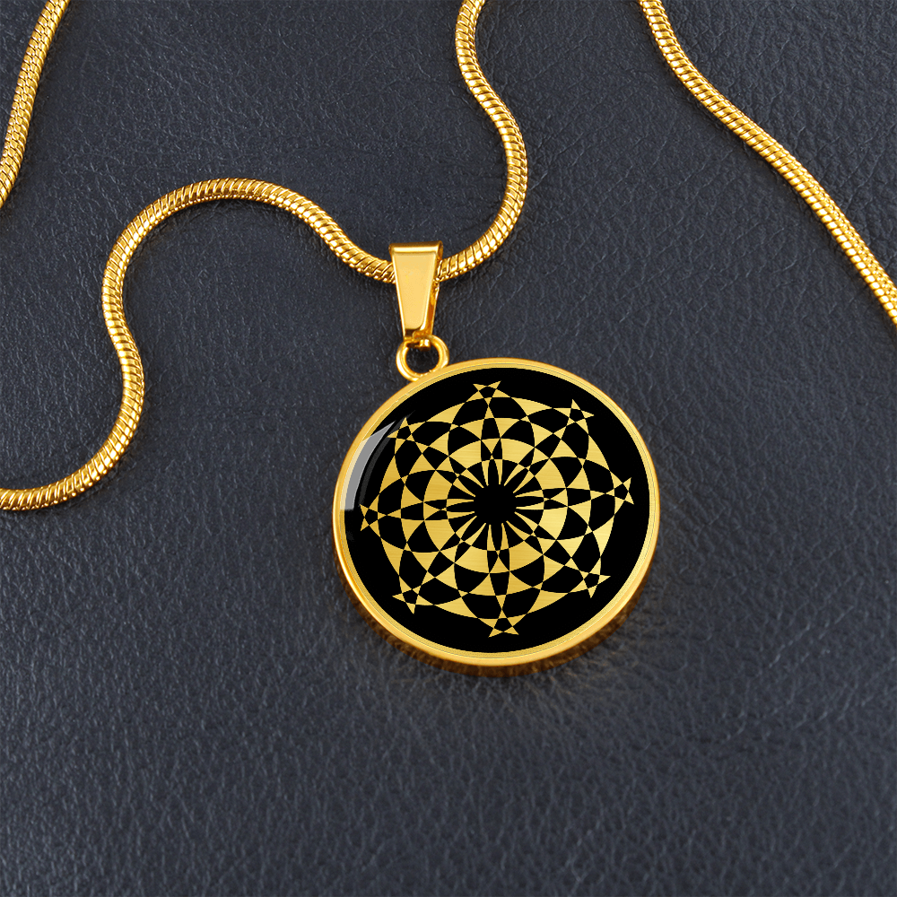 Crop Circle Pendant and Luxury Necklace - Beckhampton 7