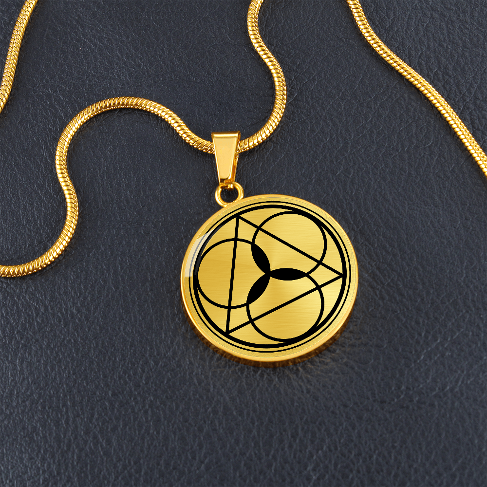 Crop Circle Pendant and Luxury Necklace - Lockeridge 3