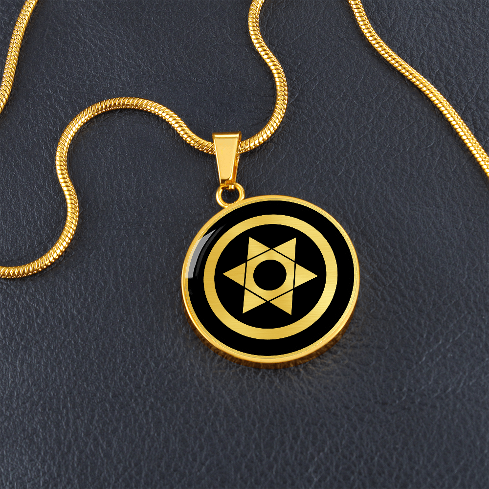 Crop Circle Pendant and Luxury Necklace - Forli