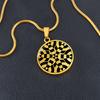 Crop Circle Pendant and Luxury Necklace - Avebury 13