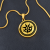 Stonehenge 4 2k Crop Circle Pendant and Luxury Necklace - - Shapes of Wisdom