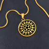 Crop Circle Pendant and Luxury Necklace - Cheesefoot Head