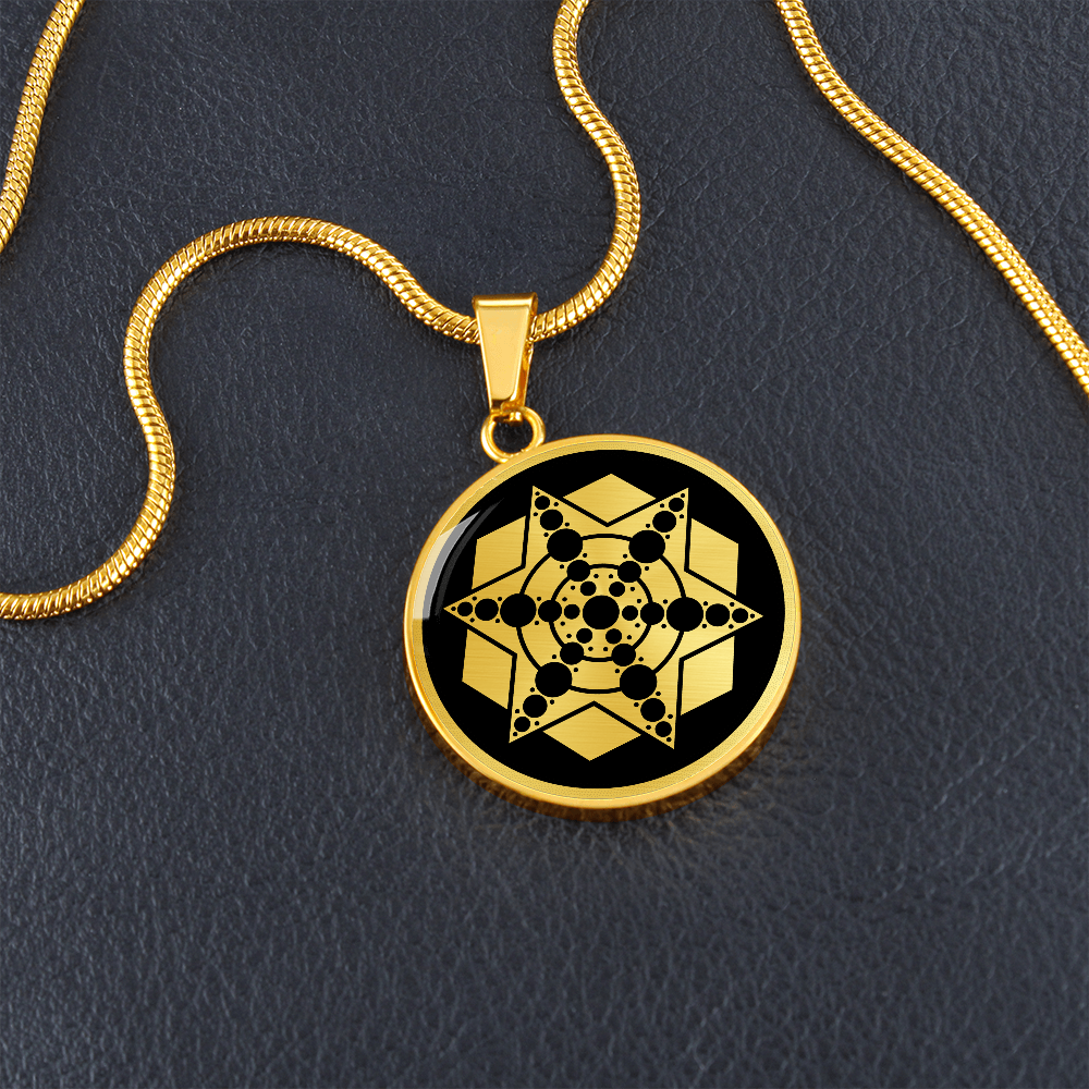 Crop Circle Pendant and Luxury Necklace - Clatford