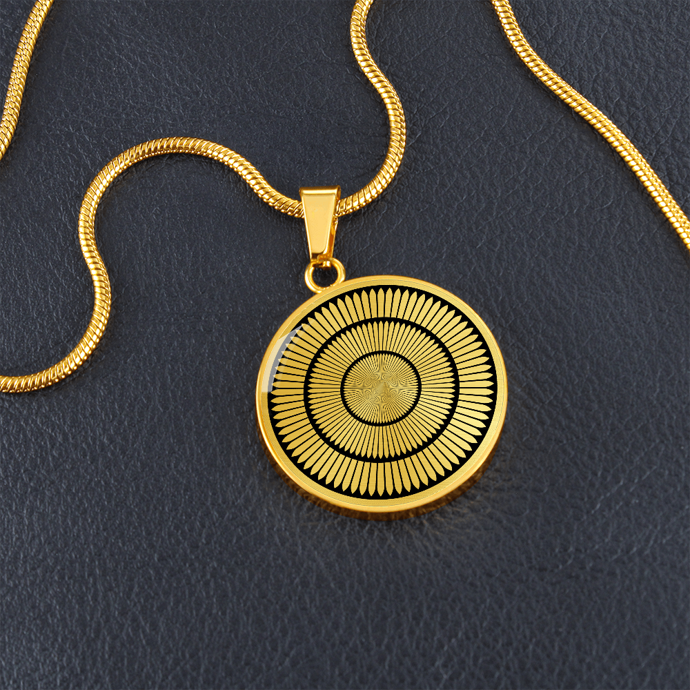 Crop Circle Pendant and Luxury Necklace - Beckhampton
