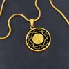 Crop Circle Pendant and Luxury Necklace - Crooked Soley