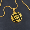 Vimy 2k Crop Circle Pendant and Luxury Necklace - - Shapes of Wisdom