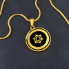 Crop Circle Pendant and Luxury Necklace - Avebury 15