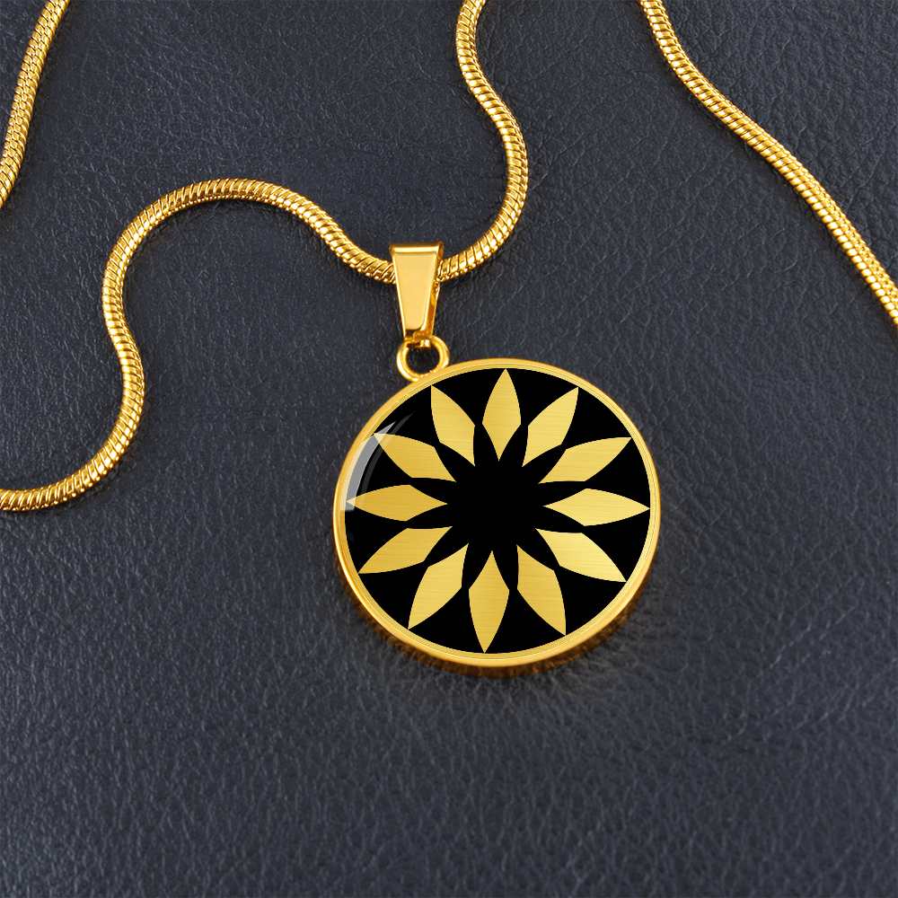 Crop Circle Pendant and Luxury Necklace - Berlin