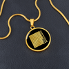 Crop Circle Pendant and Luxury Necklace - Chilcomb