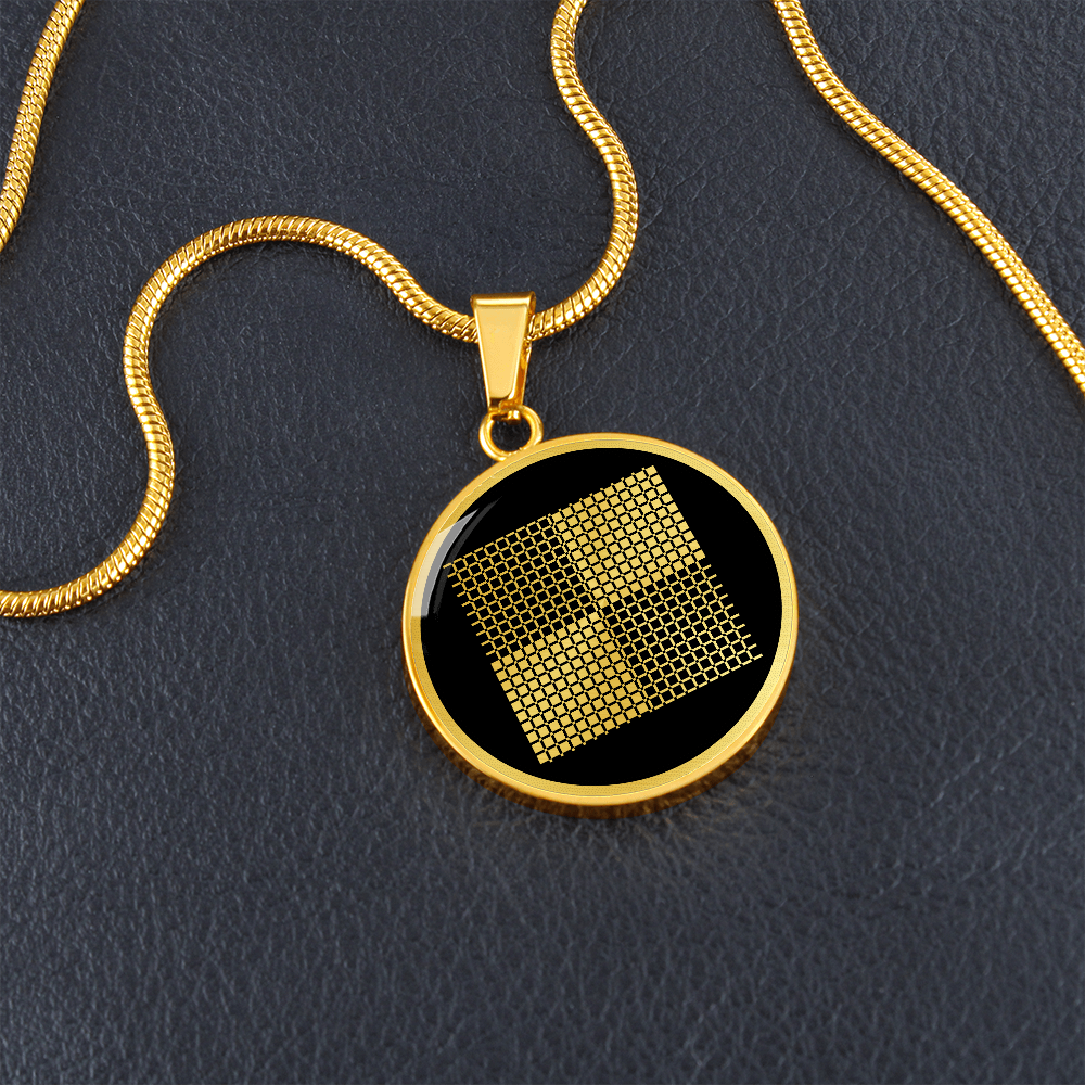 Crop Circle Pendant and Luxury Necklace - East Kennett 2