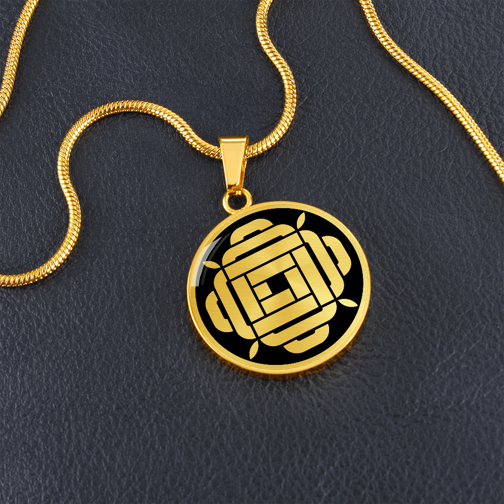 Crop Circle Pendant and Luxury Necklace - Lockeridge