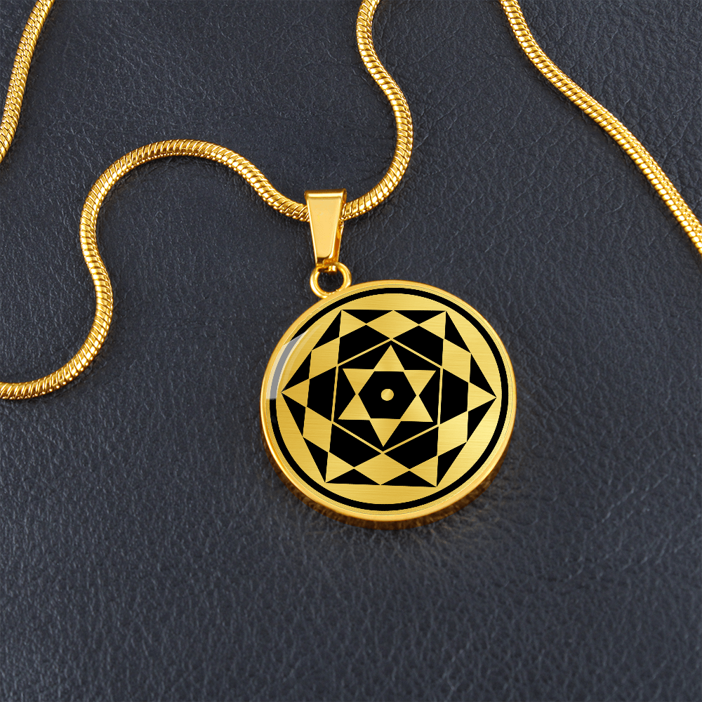 Crop Circle Pendant and Luxury Necklace - Darfield