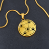 Crop Circle Pendant and Luxury Necklace - Fossano