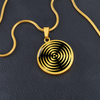 Winterbourne Bassett 2k Crop Circle Pendant and Luxury Necklace - - Shapes of Wisdom