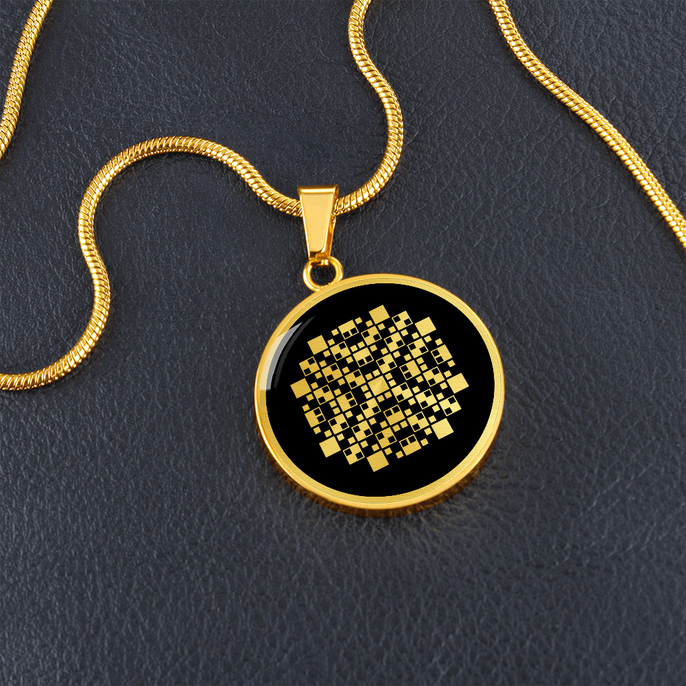 Crop Circle Pendant and Luxury Necklace - Aldbourne 3