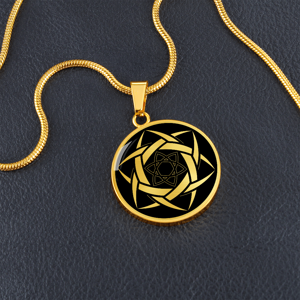 Crop Circle Pendant and Luxury Necklace - Guys Cliffe