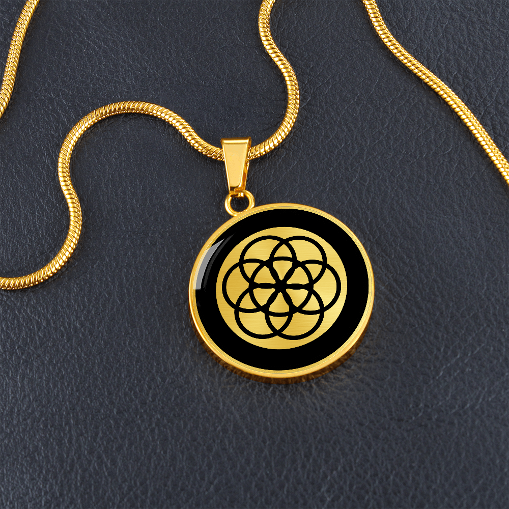 Crop Circle Pendant and Luxury Necklace - Frijsenborg