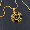 Crop Circle Pendant and Luxury Necklace - King´s Somborne