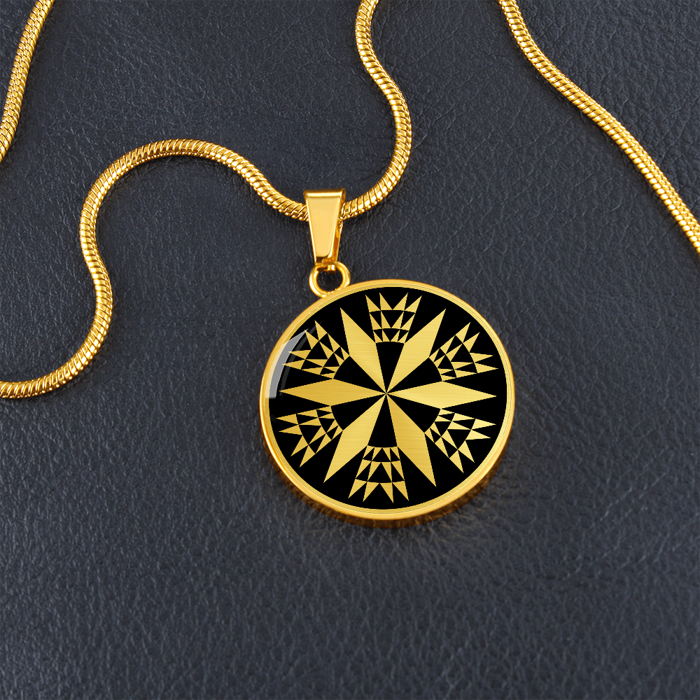Crop Circle Pendant and Luxury Necklace - Burrow Hill